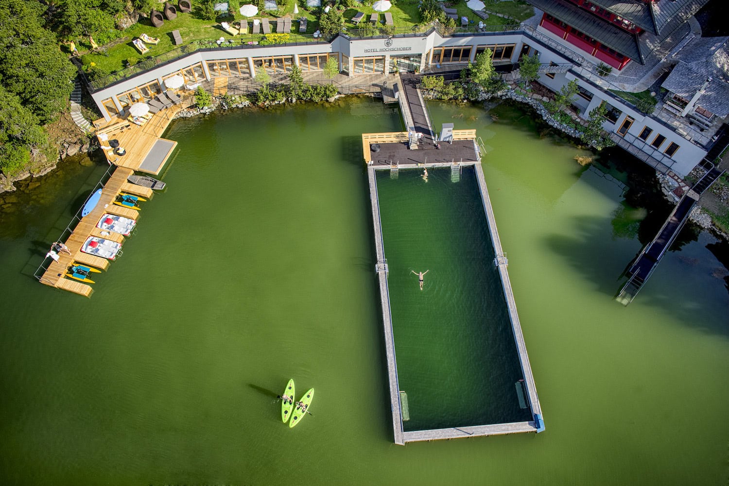 Der Naturpool im Hotel Hochschober