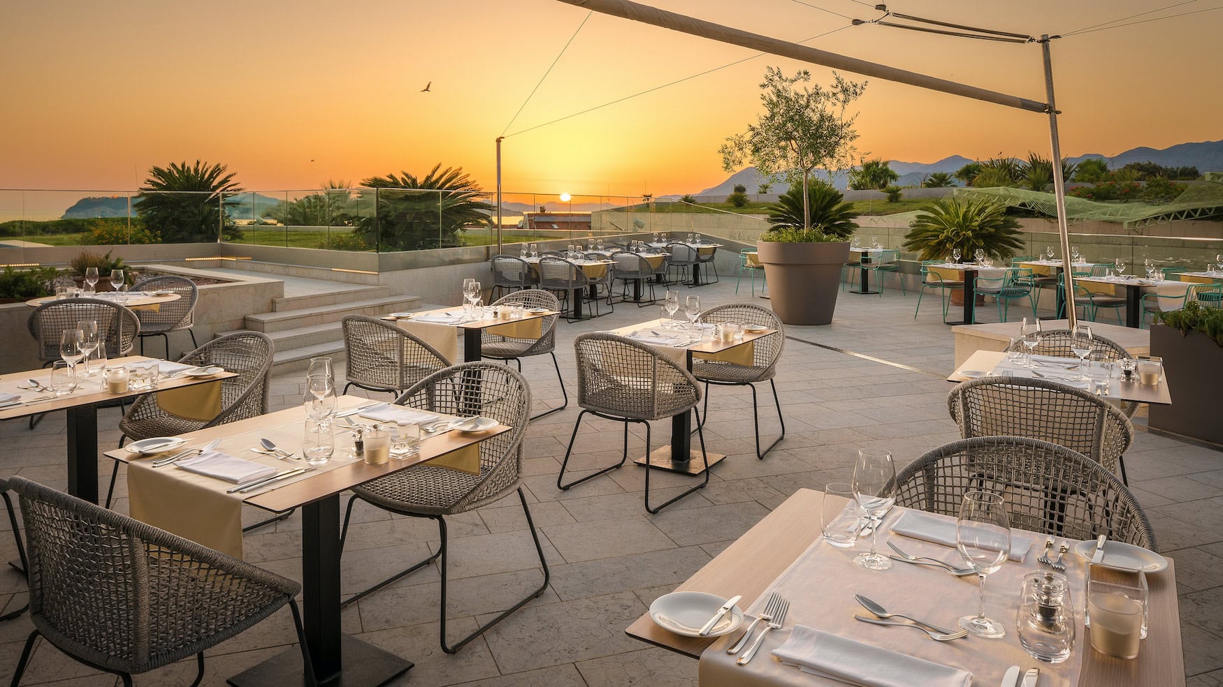 Terrasse im Valamar Hotel