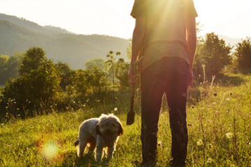 Mit dem Hund auf Trüffelsuche in Istrien.