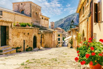 Das historische Städtchen Pollença auf Mallorca.