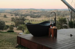 Outdoor-Badewanne in Australien