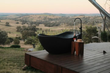 Outdoor-Badewanne in Australien