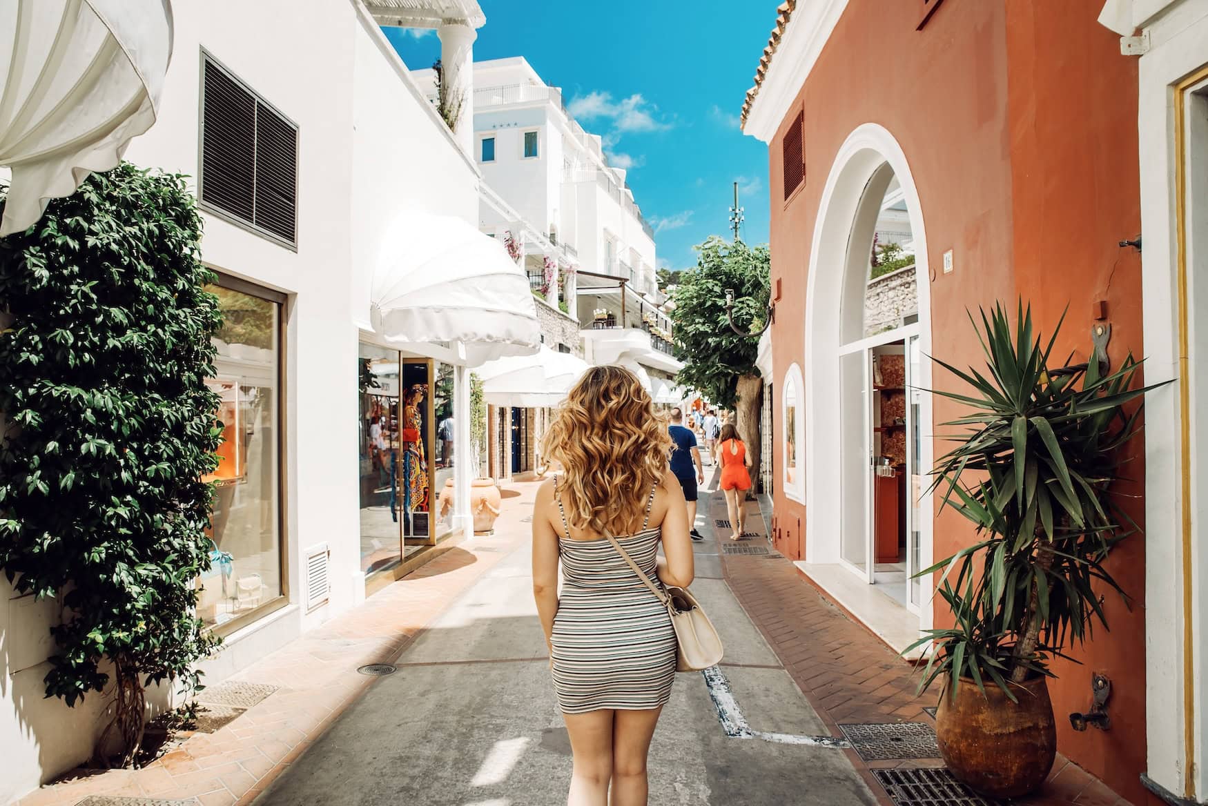 Shoppingstraße auf Capri