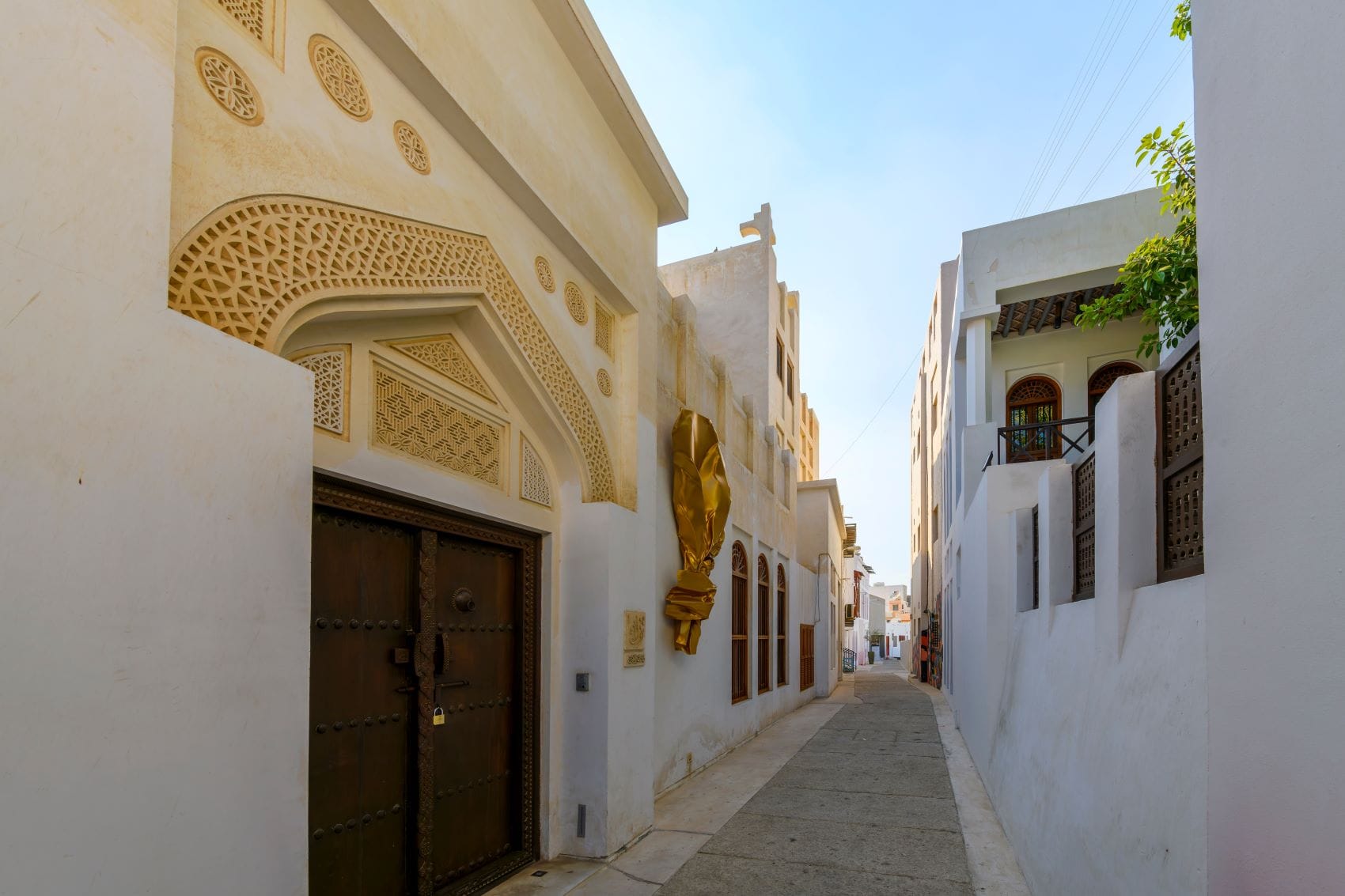 Gasse in der Altstadt von Muharraq in Bahrain 