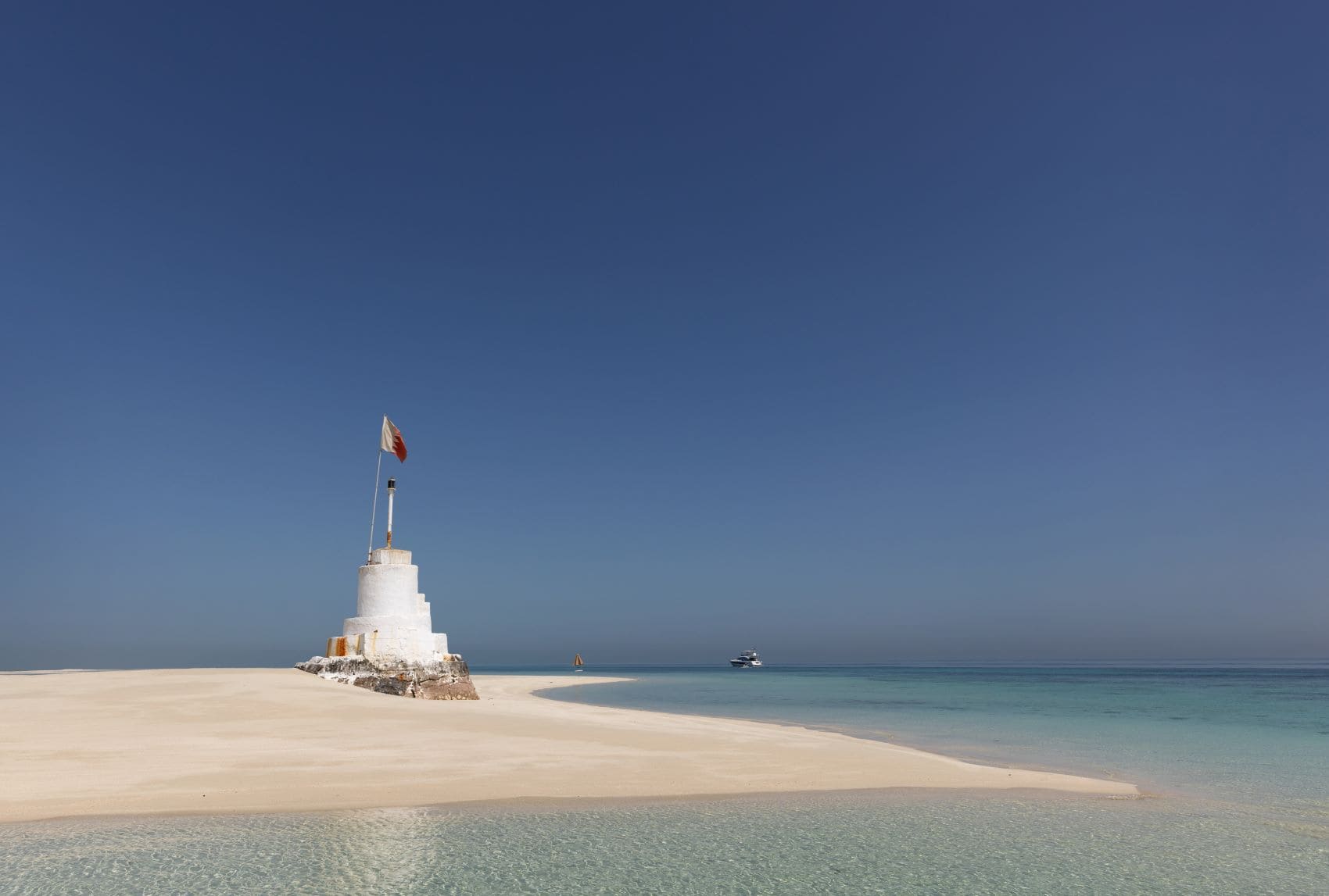 Sehenswürdigkeit in Bahrain: Sandbank auf Insel Jarada 