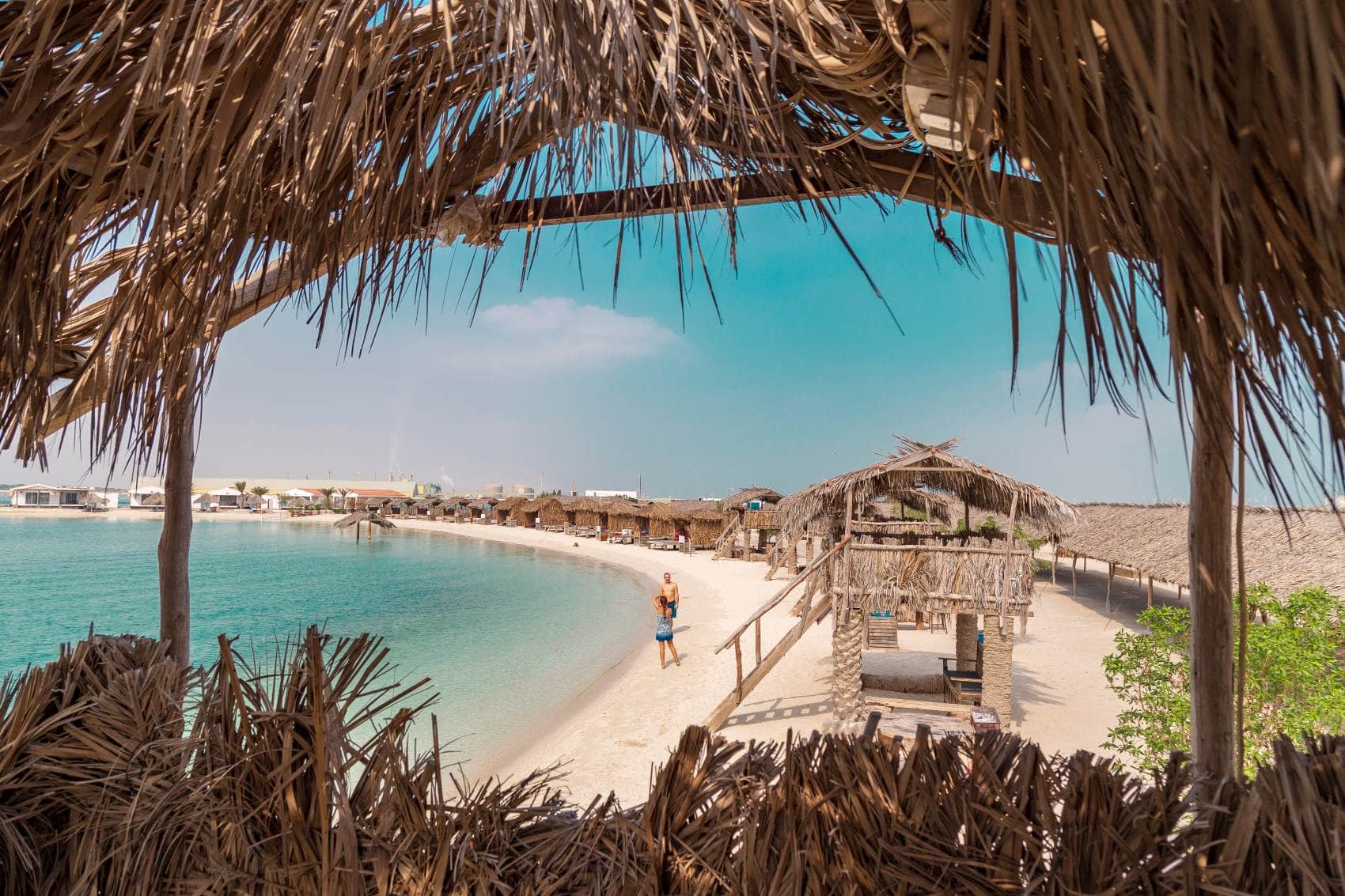 Strand auf Al Dar Islands in Bahrain 