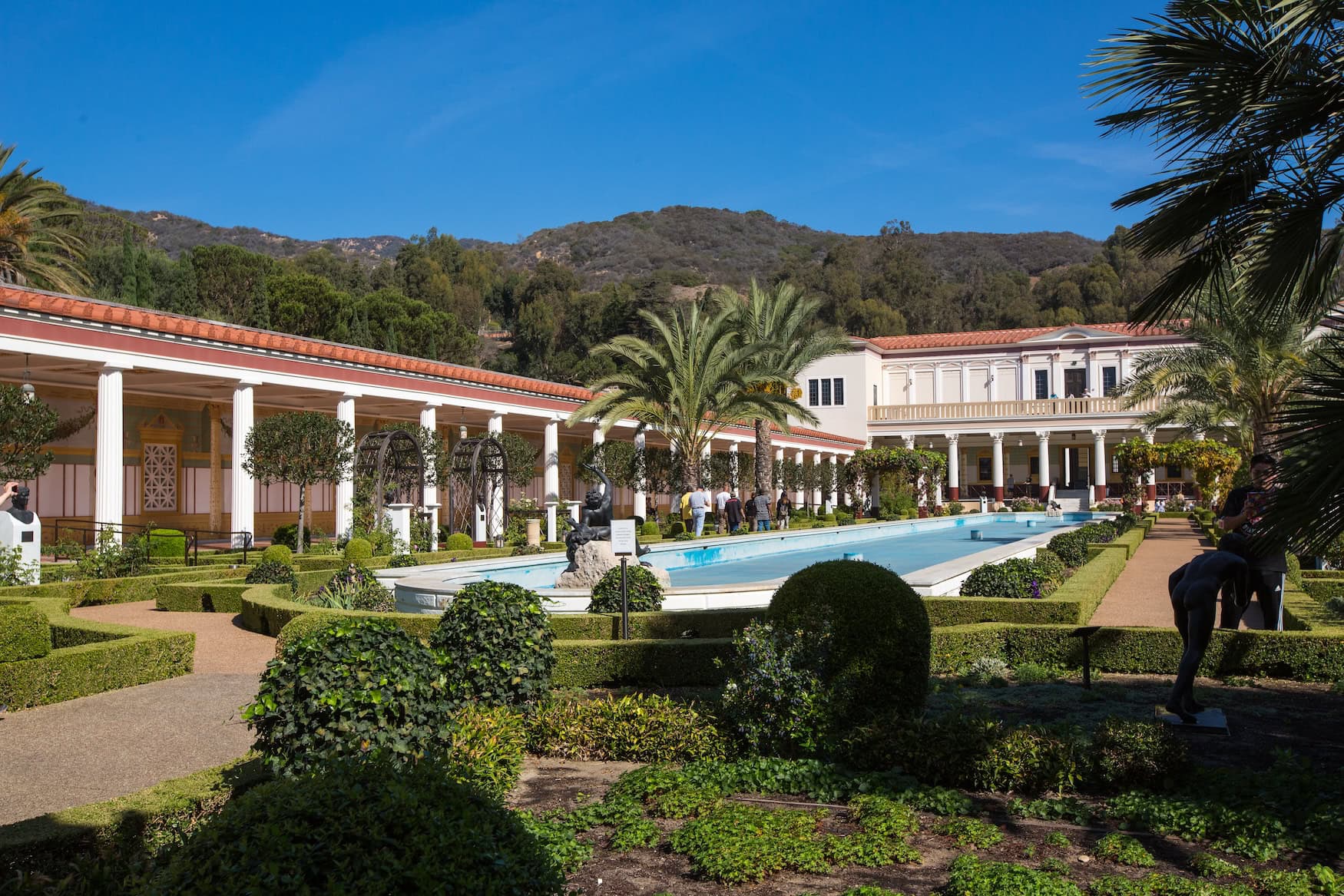 die Getty Villa von außen