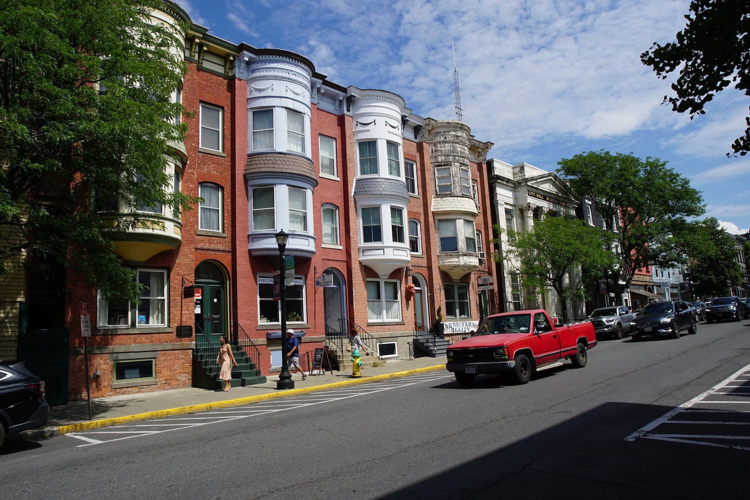 Die Warren Street in Hudson.