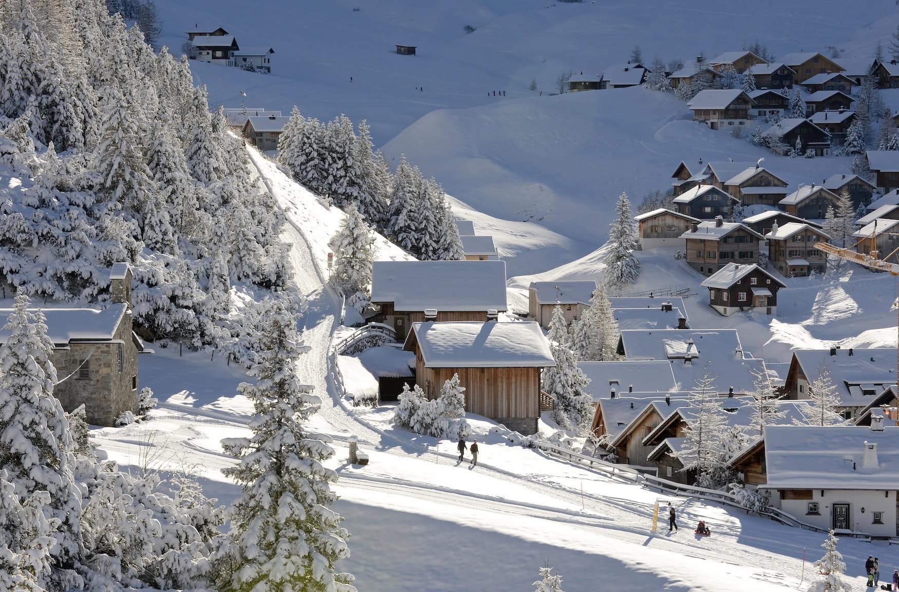 Urlaub in Liechtenstein im Winter: das Dorf Malbun