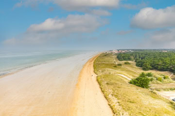 Drohnenaufnahme vom Strand Saint-Jean-De-Monts