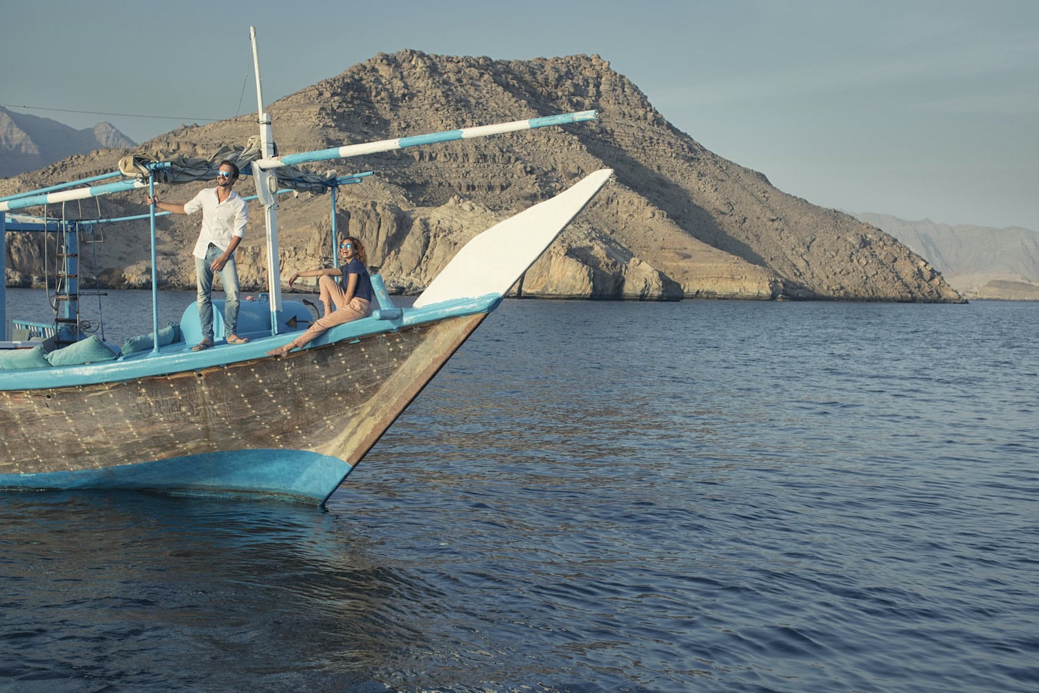 ein Dhau-Boot in Musandam