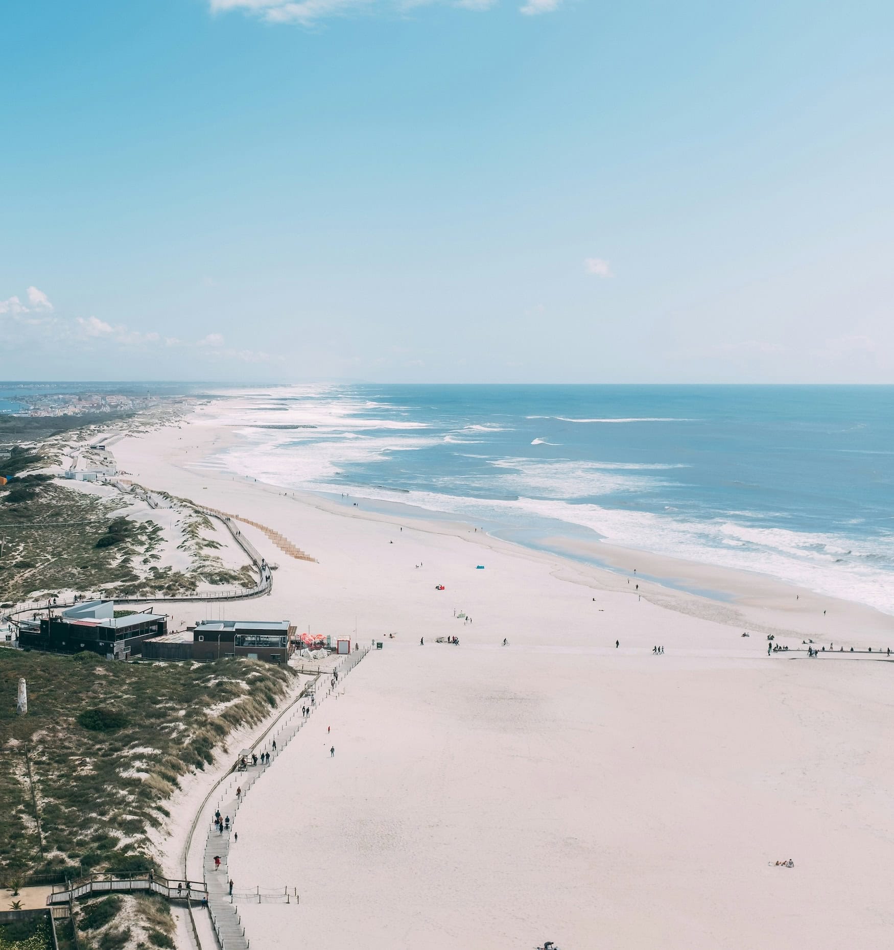 Strand Costa Nova in Aveiro in Portugal