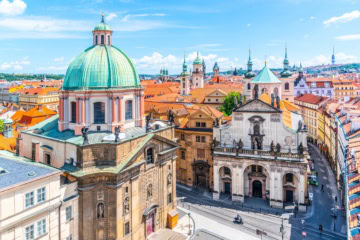 Die Innenstadt von Prag.