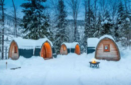 Glamping Resort Atzmänning im Schnee