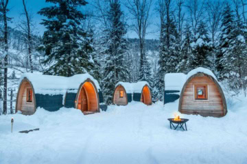 Glamping Resort Atzmänning im Schnee
