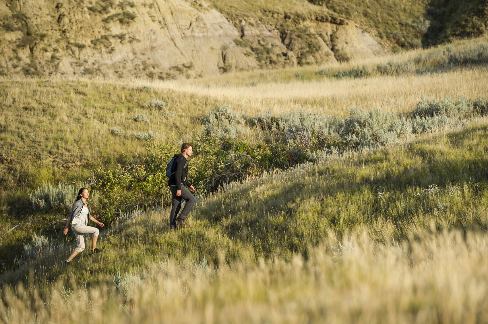 Endlose Weite, wilde Bisons & pure Prärie-Magie – der Grasslands National Park ist Natur pur! I Foto: Tourism Saskatchewan/Chris Hendrickson Photography