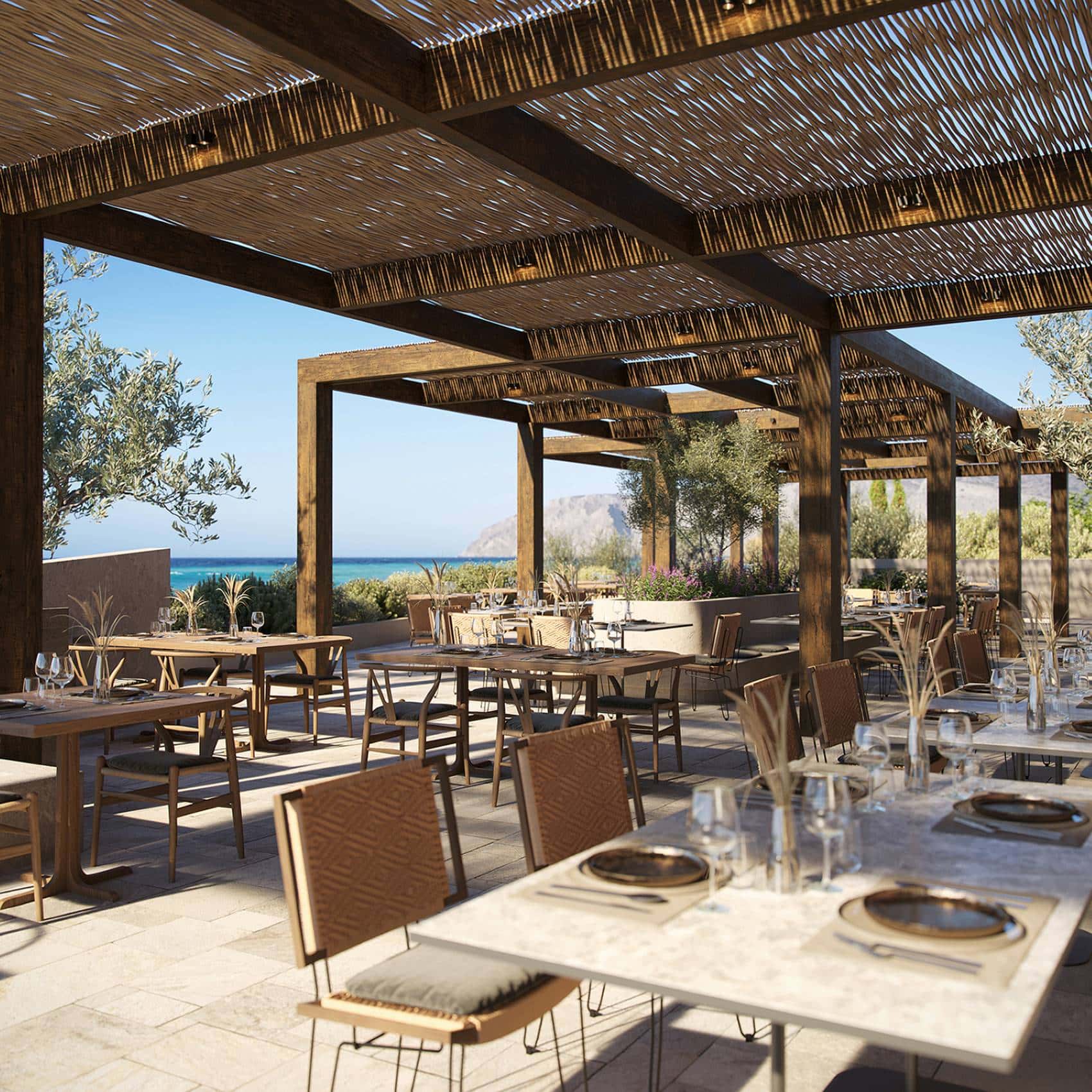 Domenu Restaurant im Rocrita Lifestyle Beach Resort Kreta 