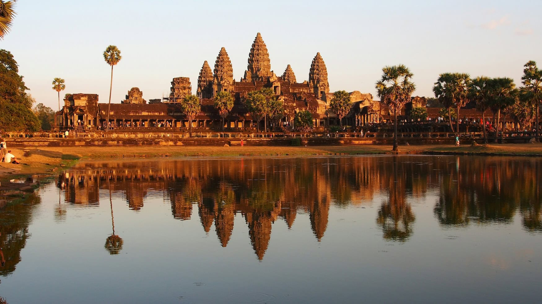 Sonnenuntergang in Angkor Wat