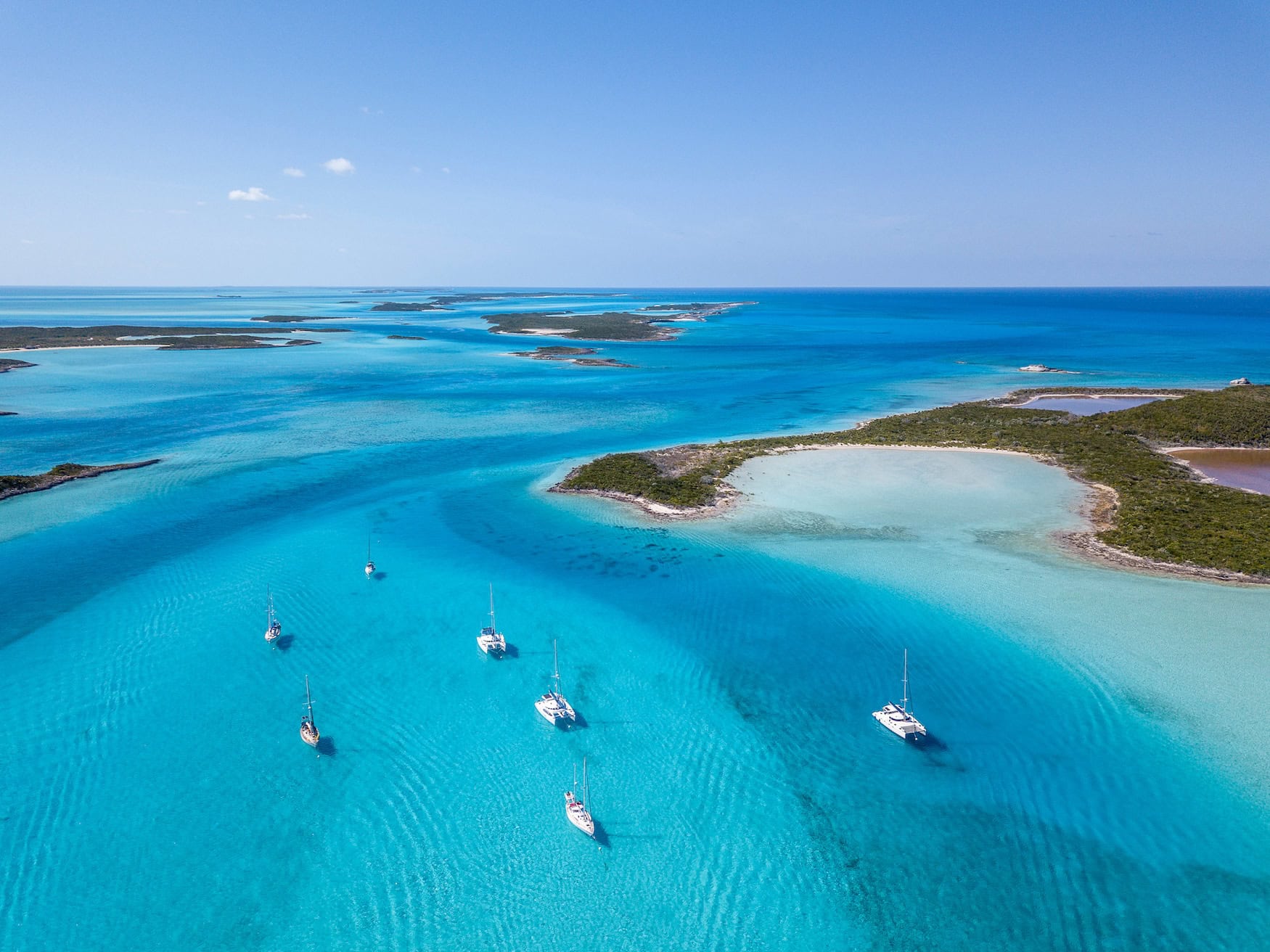 die Exuma Cays auf den Bahamas