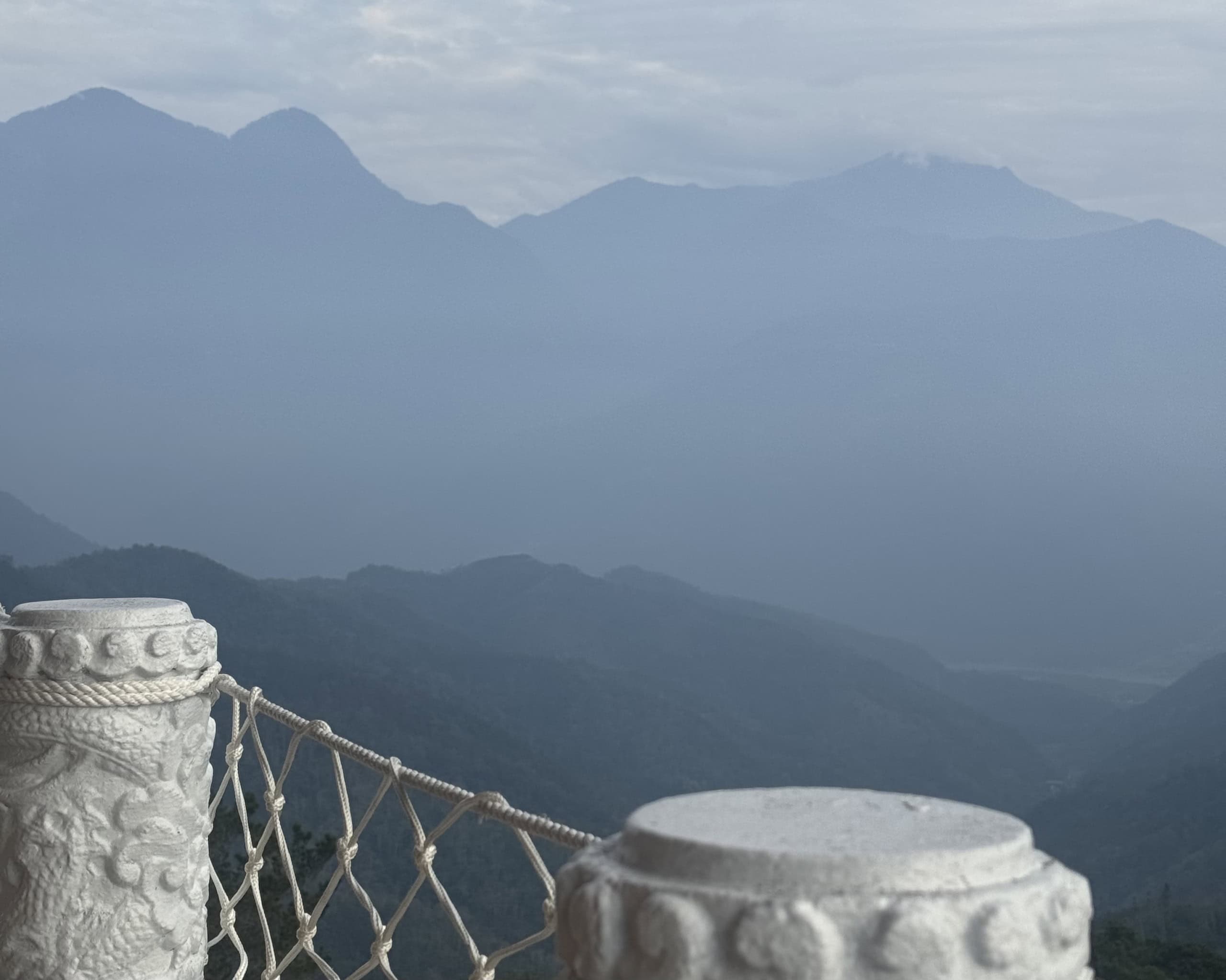 Blick auf die Berge in Taiwan.