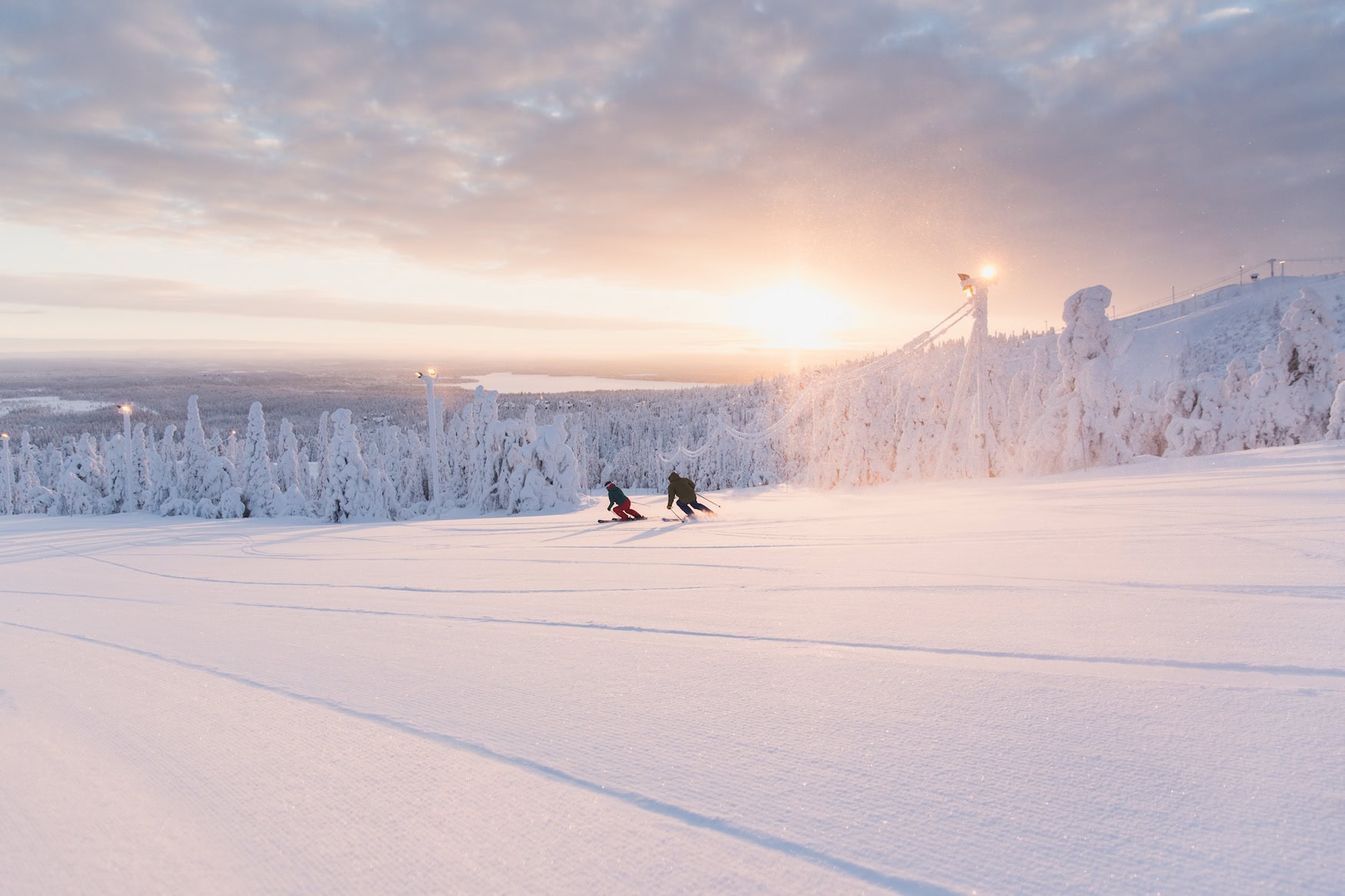 Skifahren in Ruka-Kuusamo