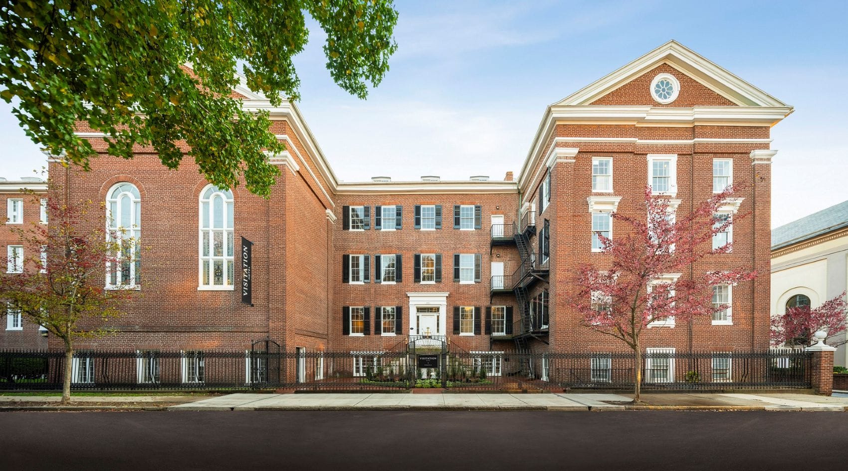 Fassade des Visitation Hotel Frederick, Maryland 