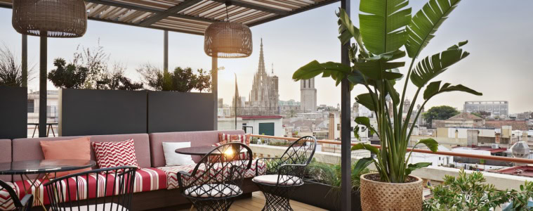 Rooftop in Barcelona