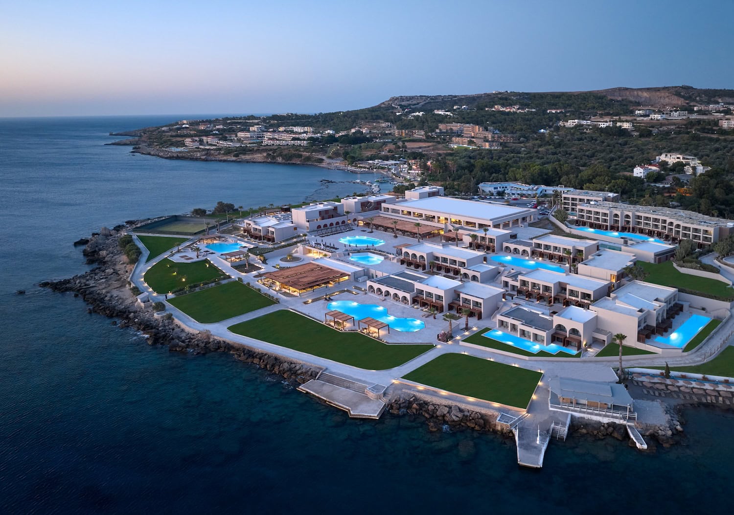 das Elissa Lifestyle Resort Rhodos von oben