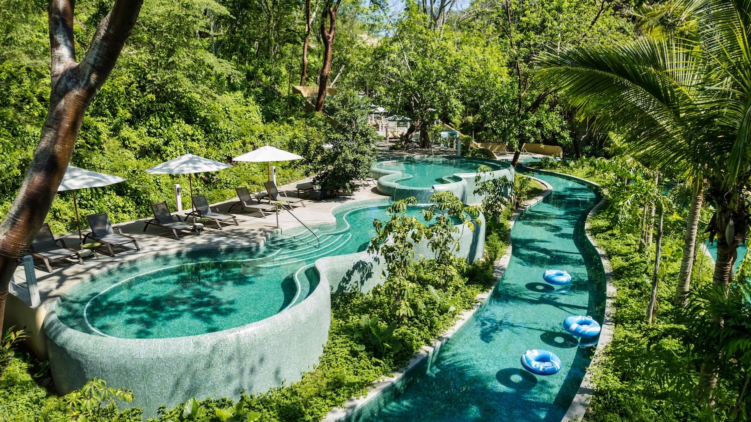 Wasserpark im Hotel in Mexiko