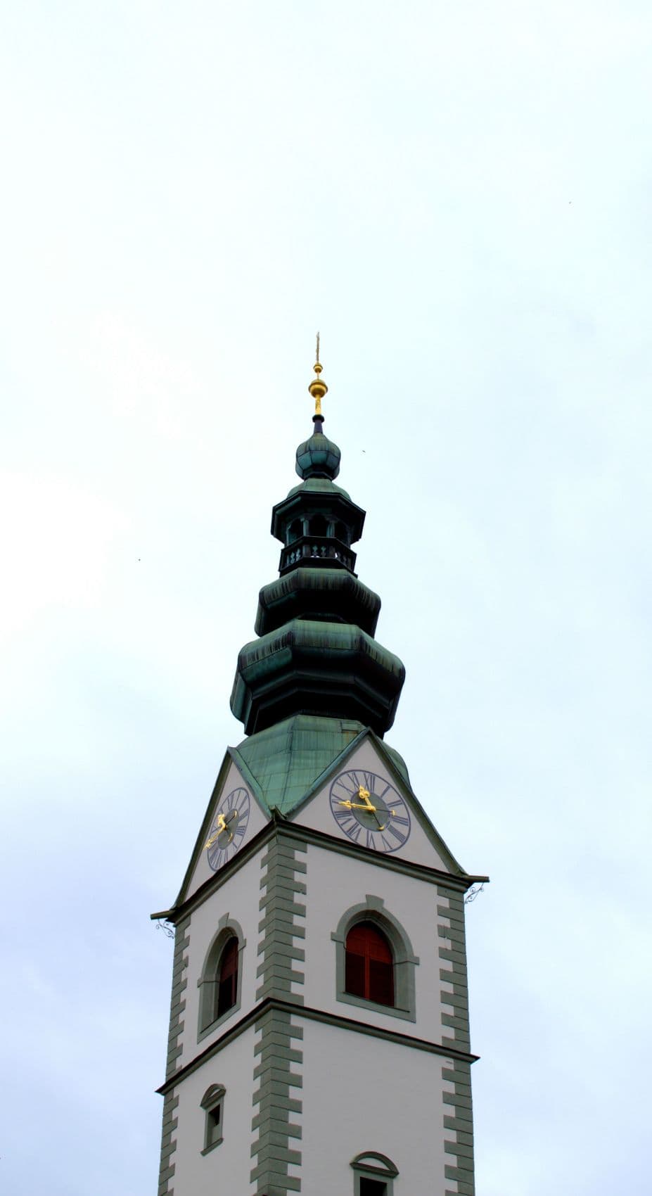 Turmspitze des Klagenfurter Doms in Kärnten 
