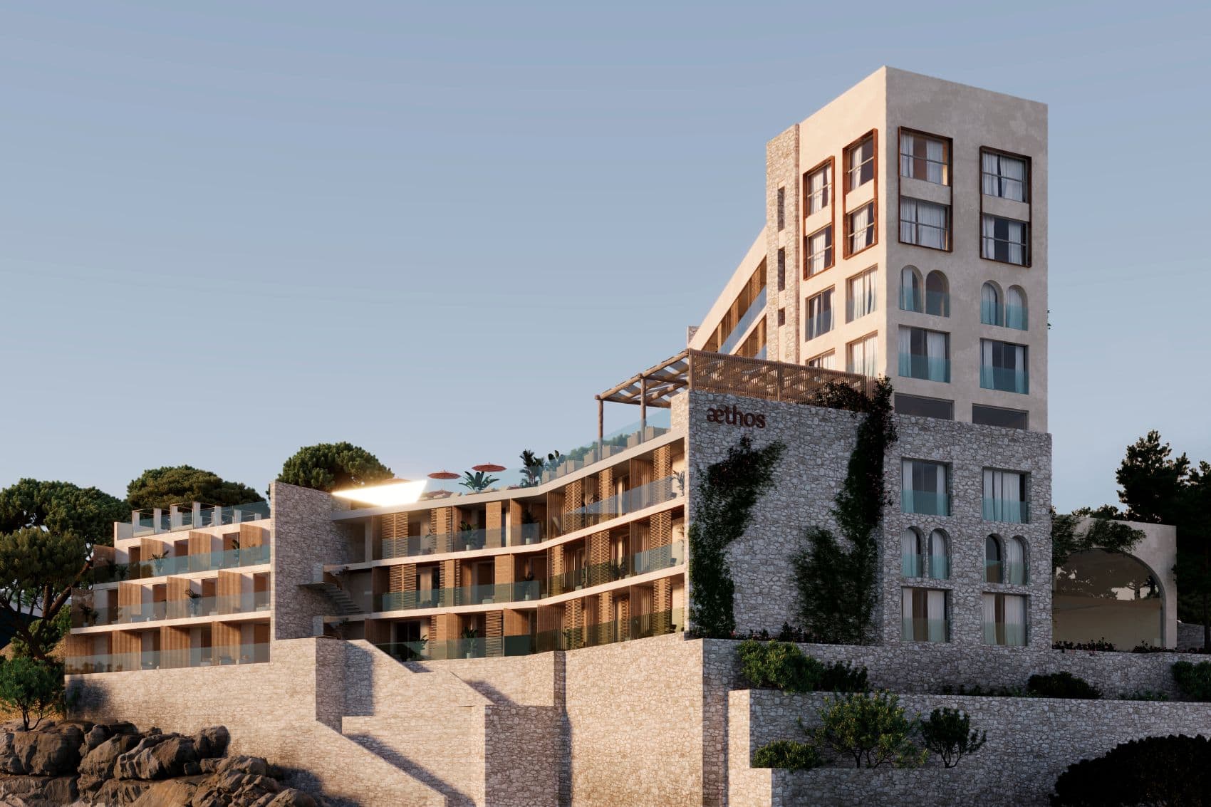 Fassade Hotel Aethos auf Mallorca