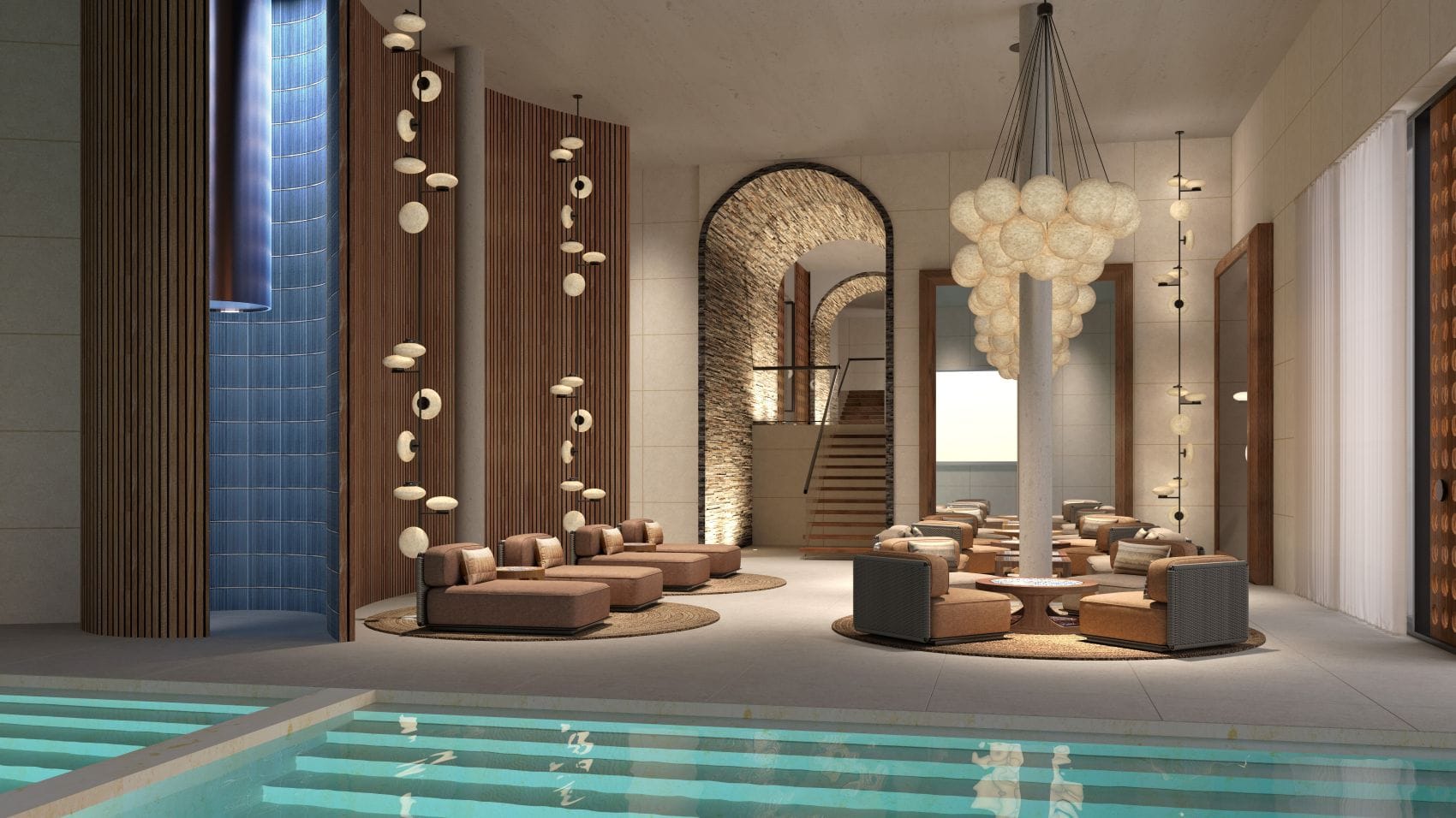 Pool-Spa-Area im Hotel Hyatt Zadar in Kroatien am Meer 
