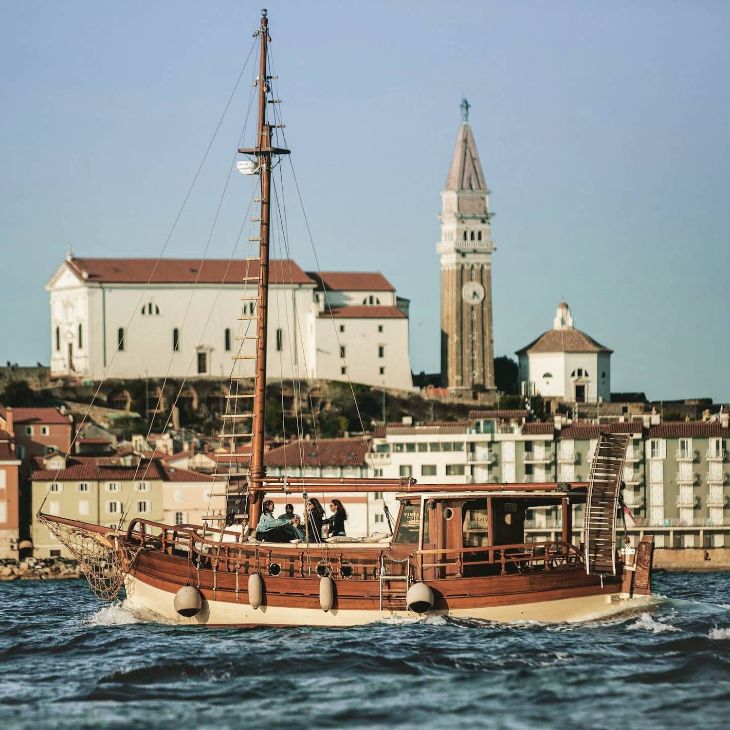 Bootsfahrt an der Adria in Slovenien