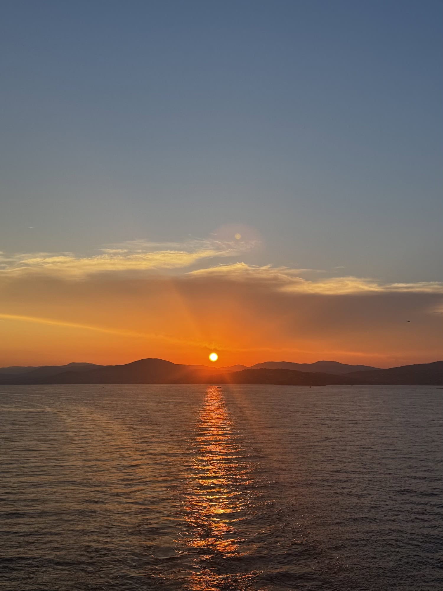 Sonnenuntergang auf der Ilma