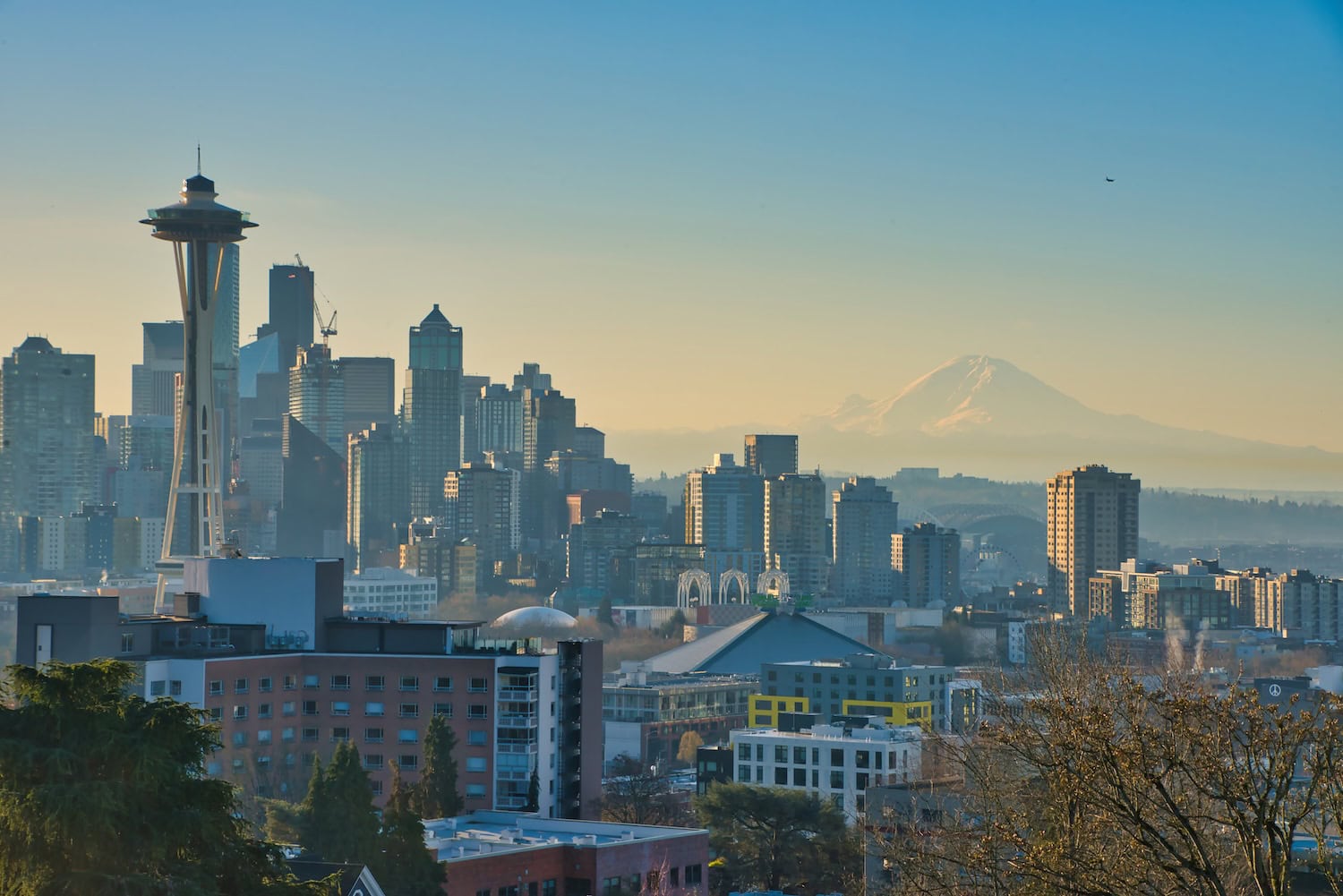 Skyline von Seattle mit dem Mount Washington