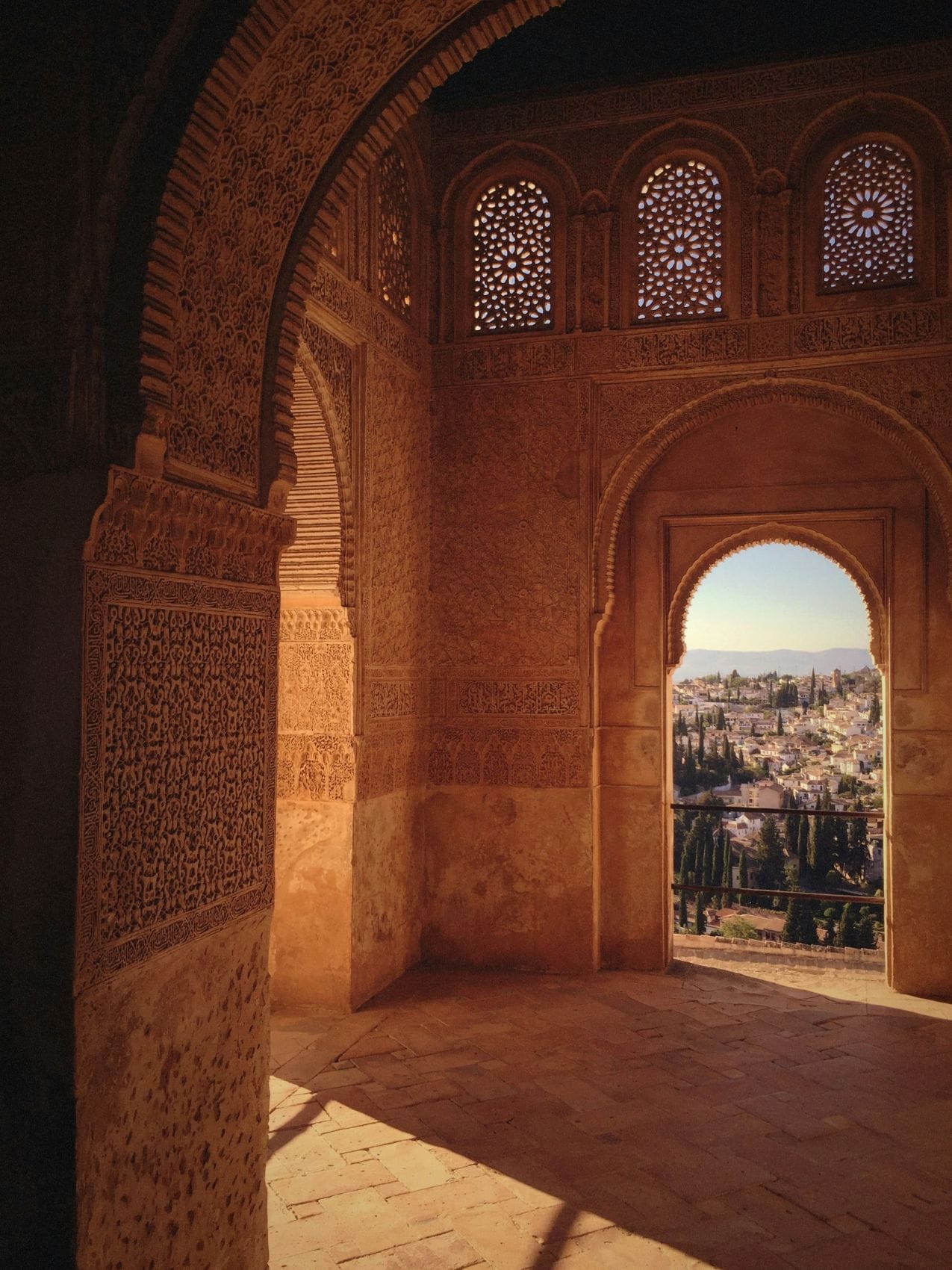Aussicht von der Alhambra in Granada, Andalusien