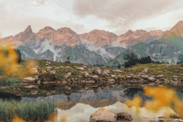 Der Bergsee in den Allgäuer Alpen