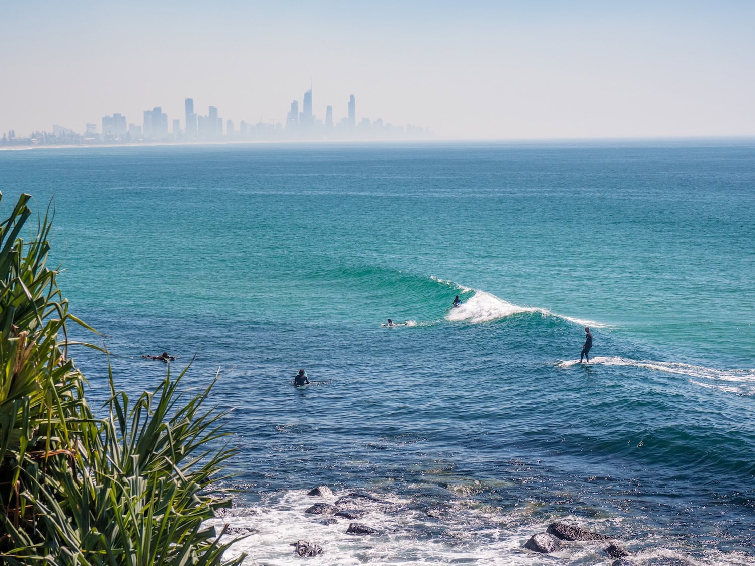Surfen am Burleigh Heads Beach