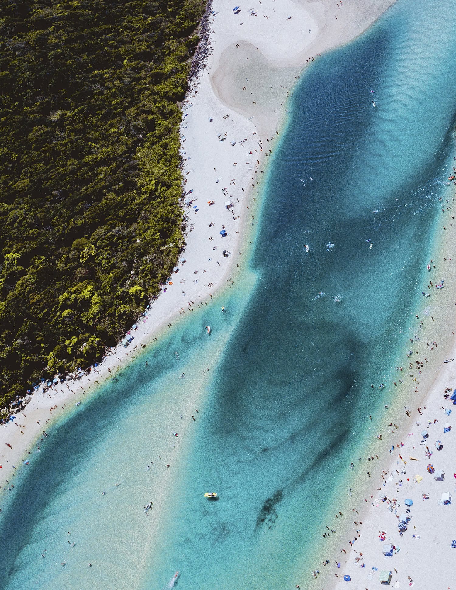 Blick auf den Tallebudgera Creek in Queensland