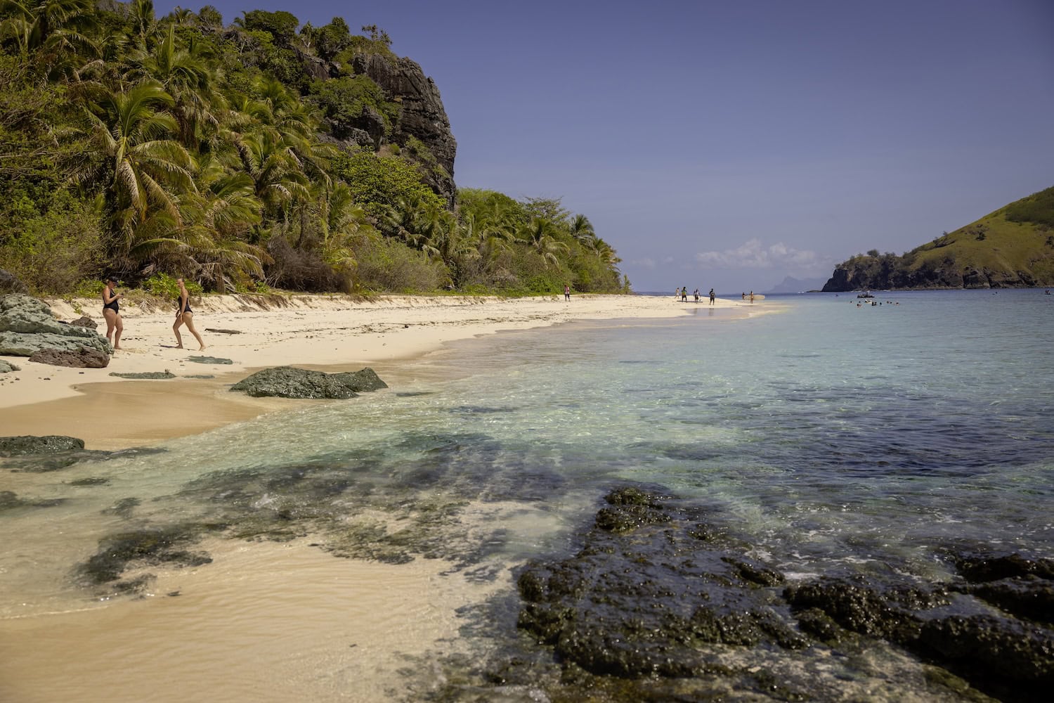 Traumstrand auf Monu Island auf den Fidschi-Inseln