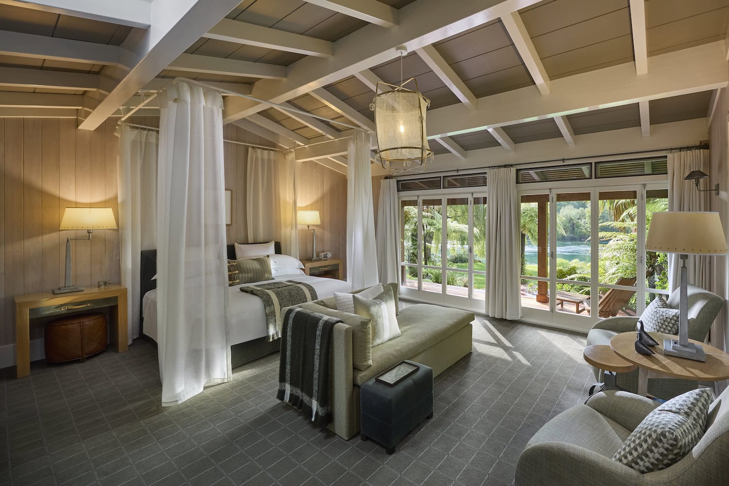 Zimmer in der Huka Lodge
