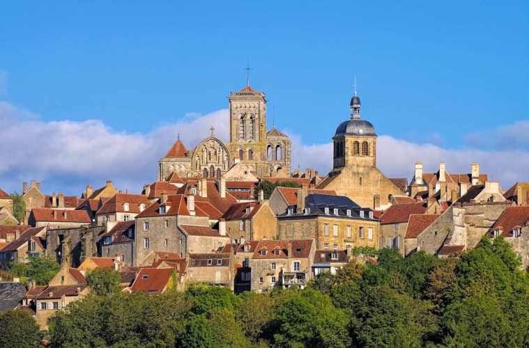 Vézelay in Frankreich.