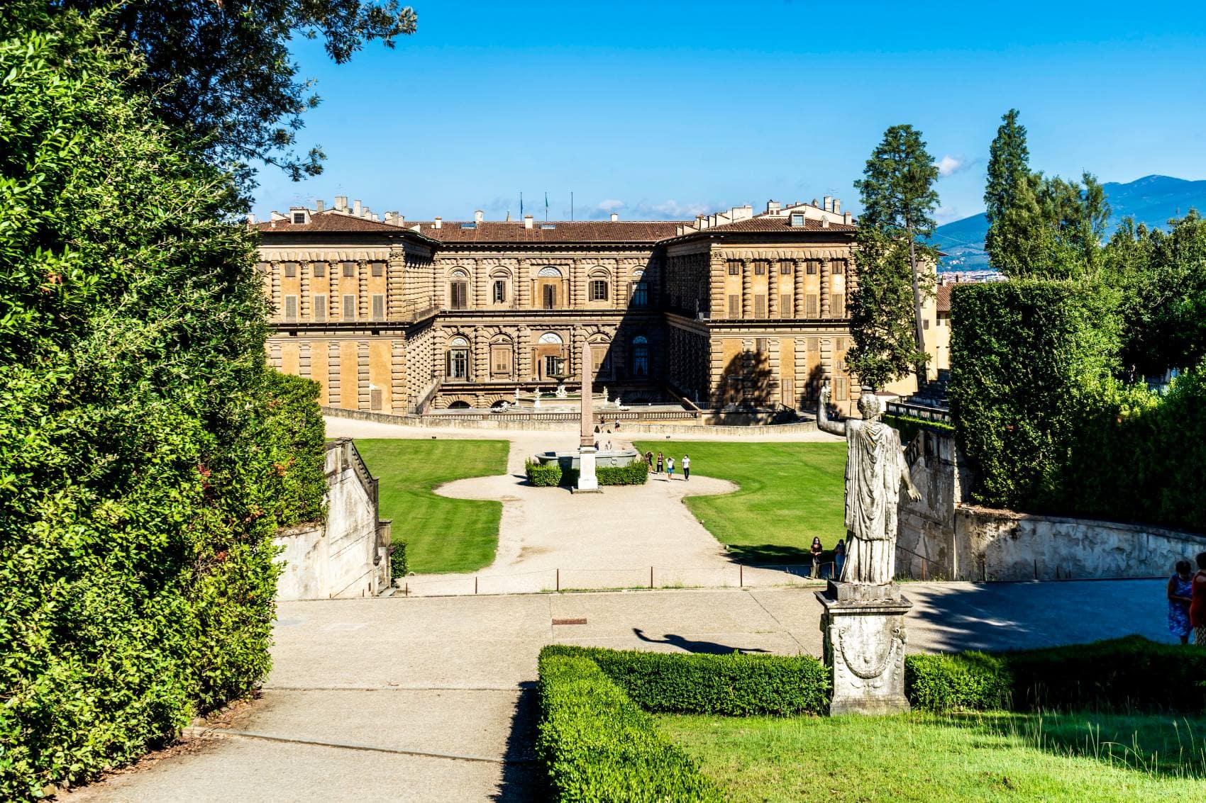 Außenansicht des Palazzo Pitti in Florenz