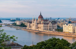 Parlament in Budapest in Ungarn