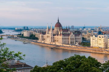 Parlament in Budapest in Ungarn