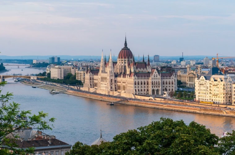 Parlament in Budapest in Ungarn