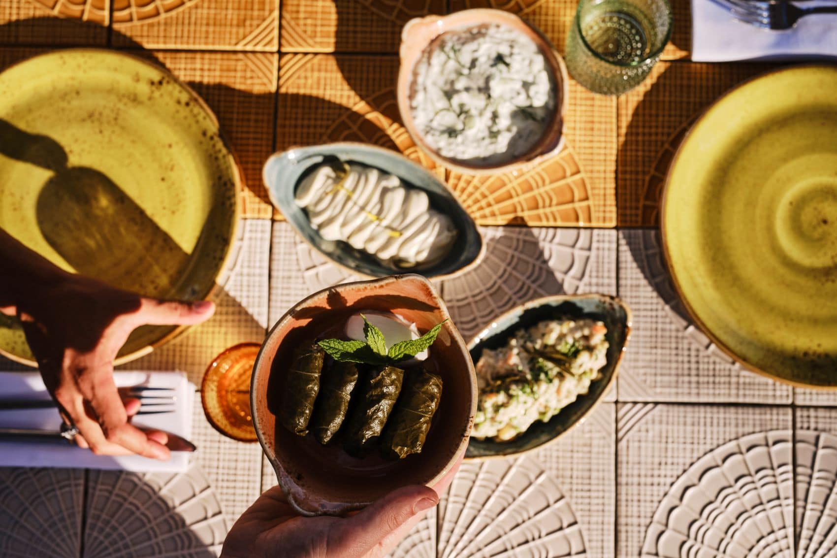 Mezze in Restaurant des Resorts Almiriki Beach auf Mykonos 