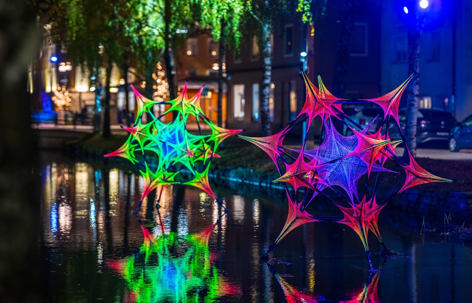 Lichterfestival in Alingsås.
