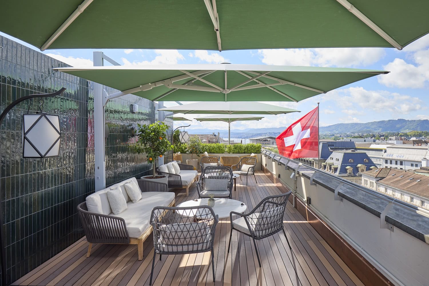 Rooftop Bar im Mandarin Oriental in Zürich