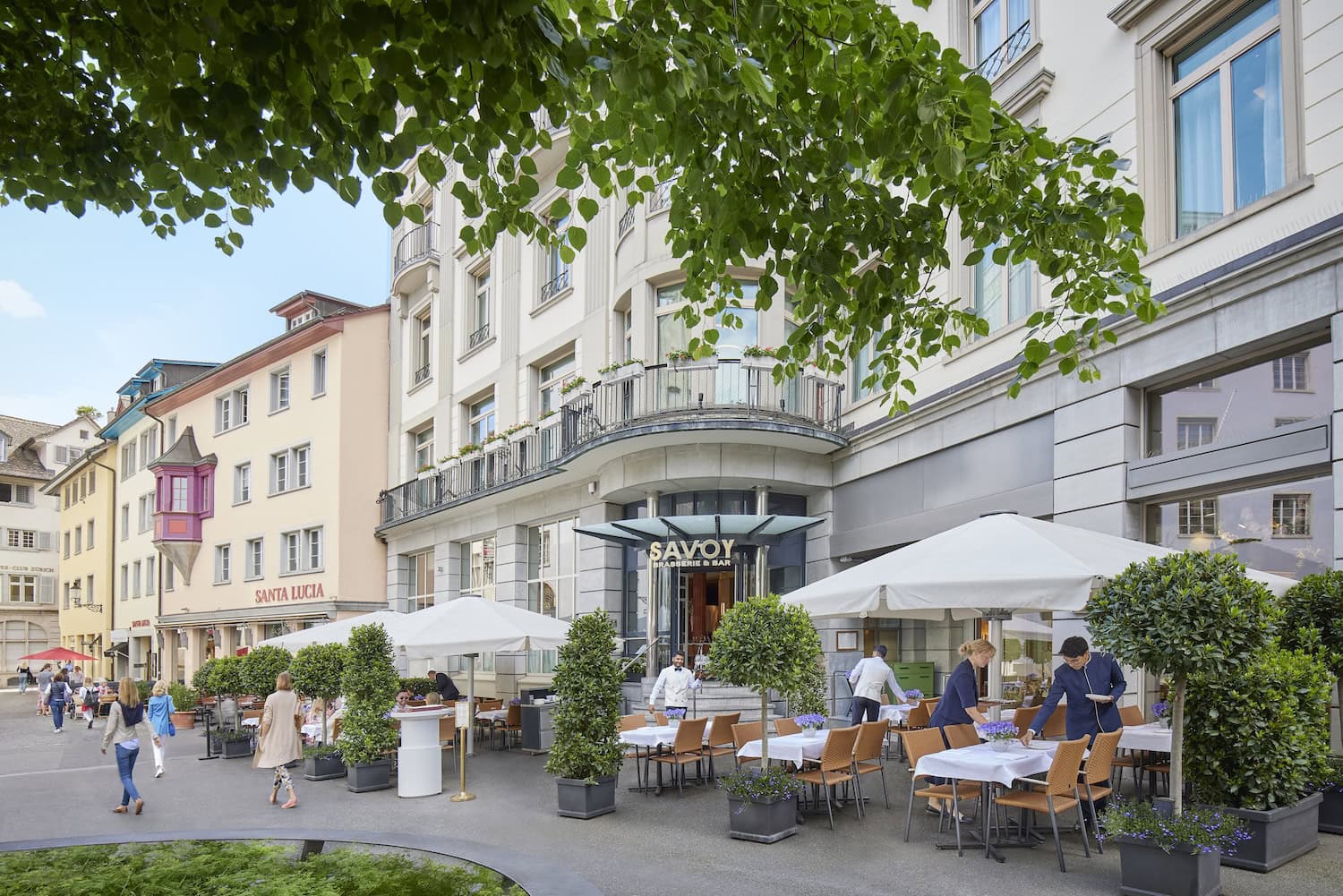 Savoy Brasserie und Bar in Zürich von Außen